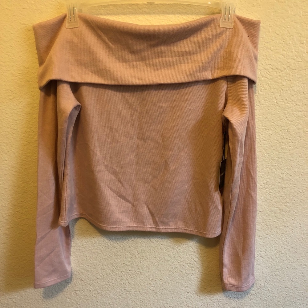 Forever 21 ribbed knit off shoulder sweater NWT